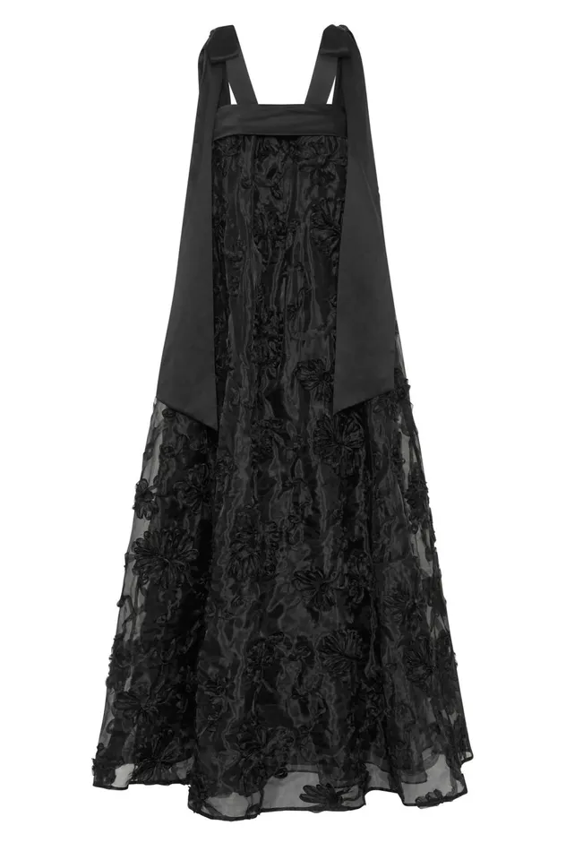 Ursula Midi Dress Black Women Aje Black Dresses