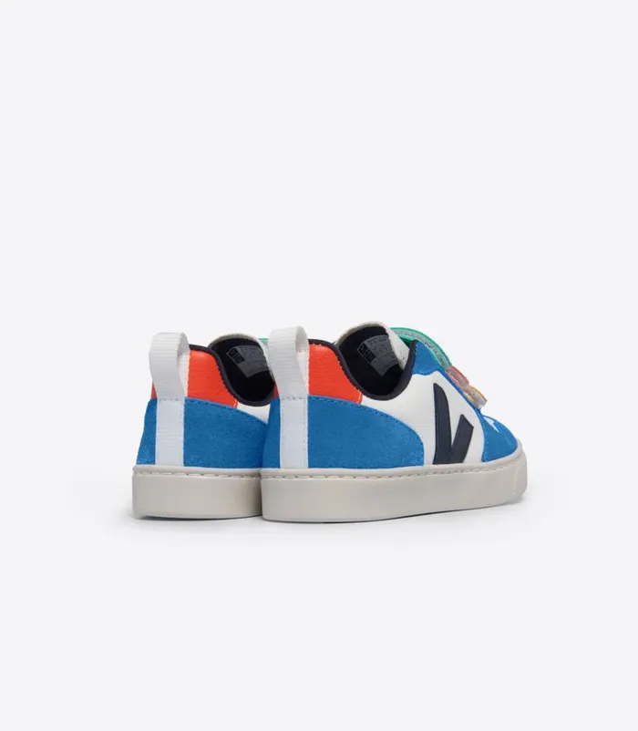 VEJA V10 Kids V10 LEATHER WHITE MULTICO NAUTICO