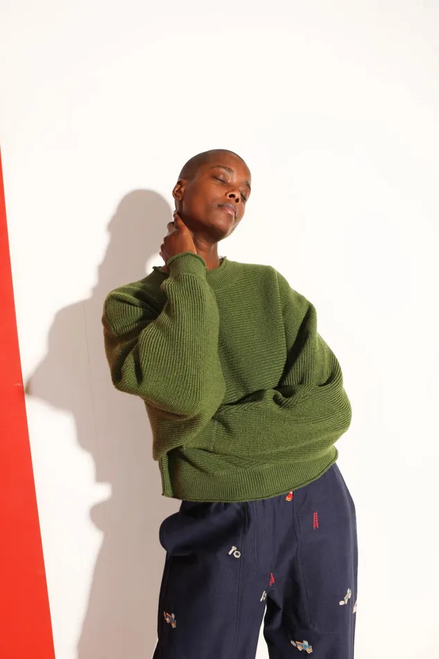 Vernon Knit Grass Womens LF Markey Knitwear