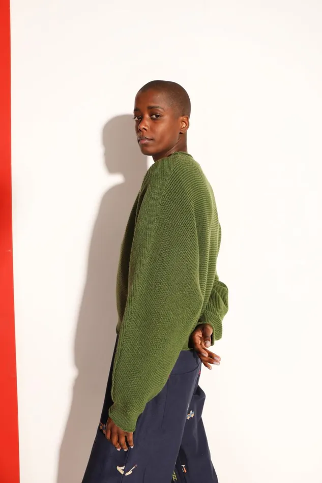 Vernon Knit Grass Womens LF Markey Knitwear