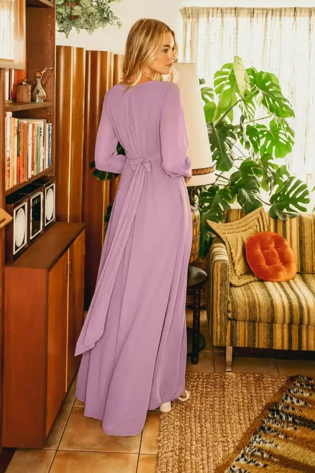 Veronica Maxi Dress In Lilac 8211 FINAL SALE Lilac Women Bohme Dresses