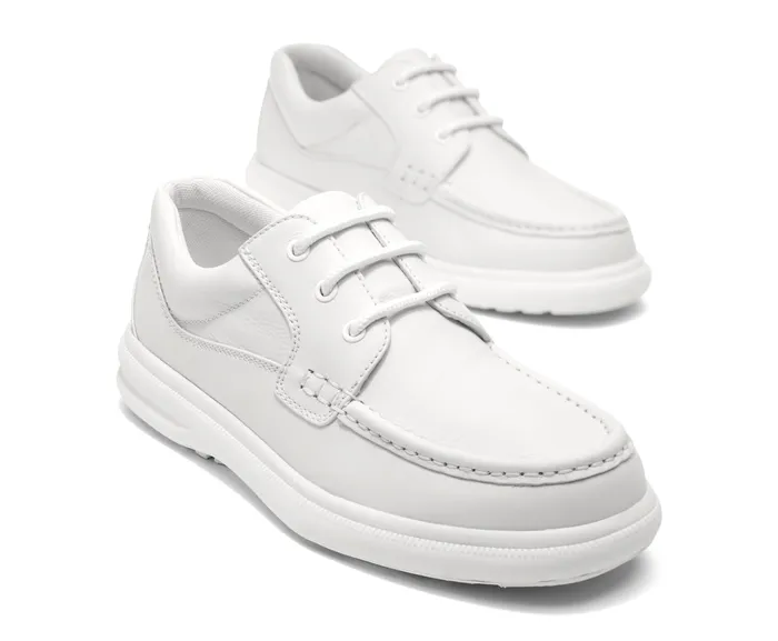 Walking Shoes Hush Puppies Men Gus White Leather Walking Shoes Hush Puppies Men Gus White Leather