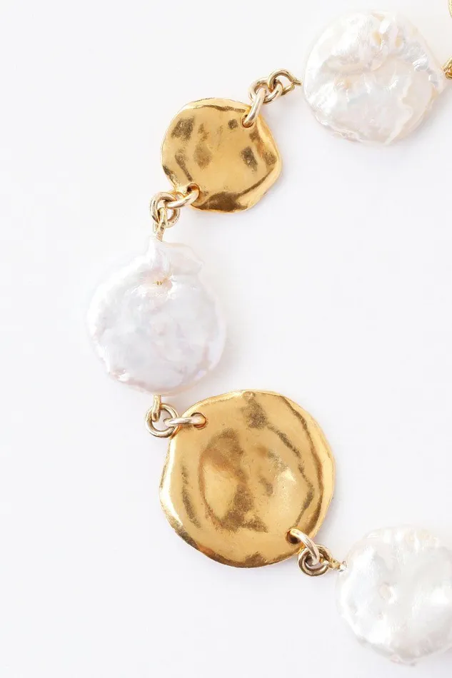 White Keshi Pearl Necklace Women Chan Luu Necklaces