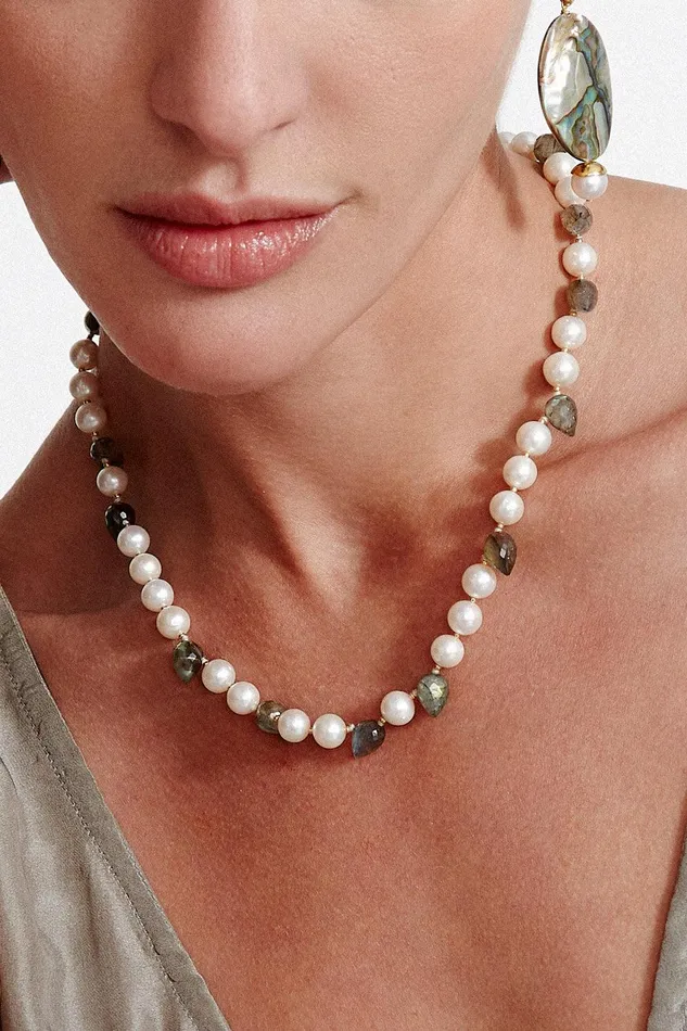 Willa Necklace White Pearl Mix Women Chan Luu Necklaces