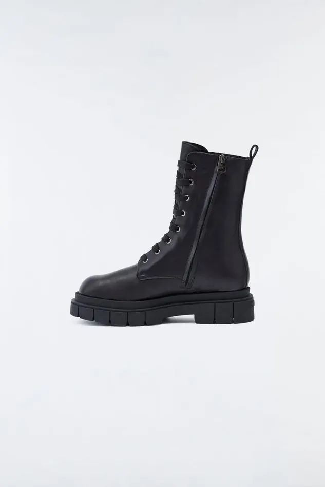 Winter Boots Men Mackage WARRIOR Shearlinglined R Leather Combat Boot For Men Black