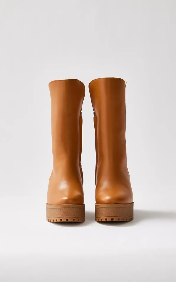 Winter Boots Women Mackage NOBLE Shearlinglined Wedge R Leather Boot For Women Black