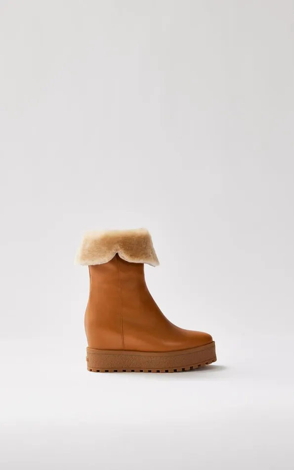 Winter Boots Women Mackage NOBLE Shearlinglined Wedge R Leather Boot For Women Black