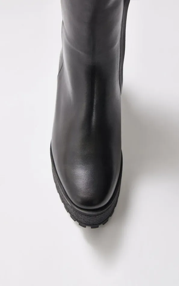 Winter Boots Women Mackage NOBLE Shearlinglined Wedge R Leather Boot For Women Black