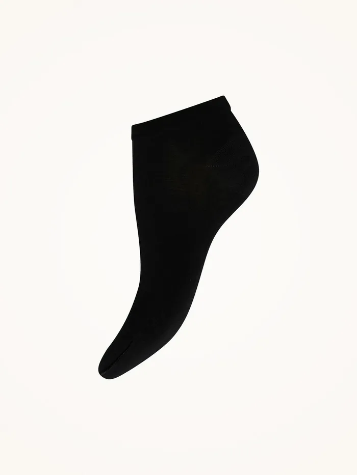Wolford Socks Cotton Sneaker Socks Black 8211 Women