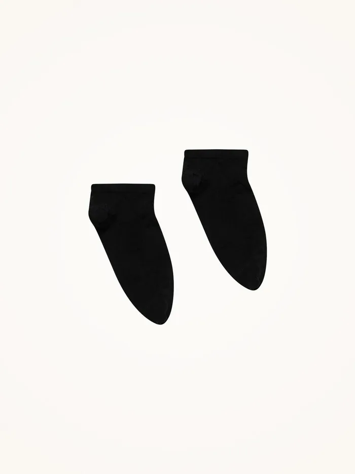 Wolford Socks Cotton Sneaker Socks Black 8211 Women