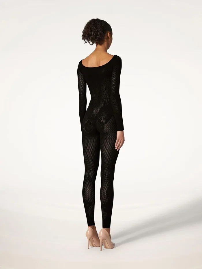 Wolford Trousers and Jumpsuits Lace Tattoo Jumpsuit Black 8211 Women