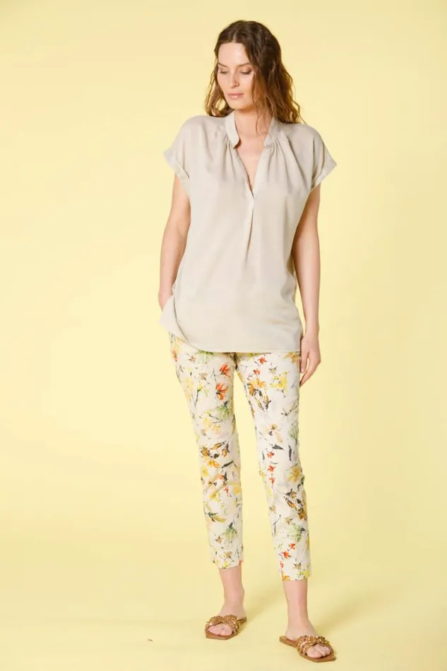 Woman Adele MM Short Sleeve Shirt In Tencel Mason039s Shirts
