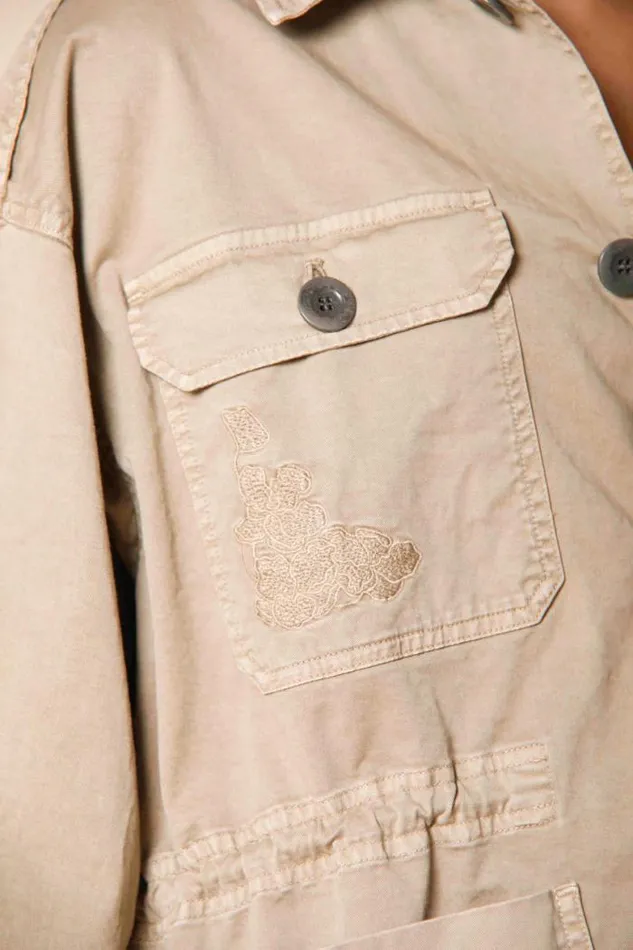Woman Florance Field Jacket In Twill With Embroidery On The Pocket Mason039s Jackets