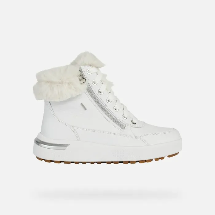 Woman Geox Ankle Boots DALYLA B ABX A Waterproof Boots White Woman Geox White