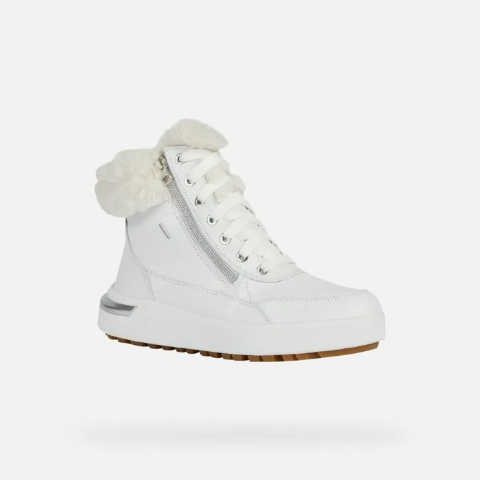 Woman Geox Ankle Boots DALYLA B ABX A Waterproof Boots White Woman Geox White