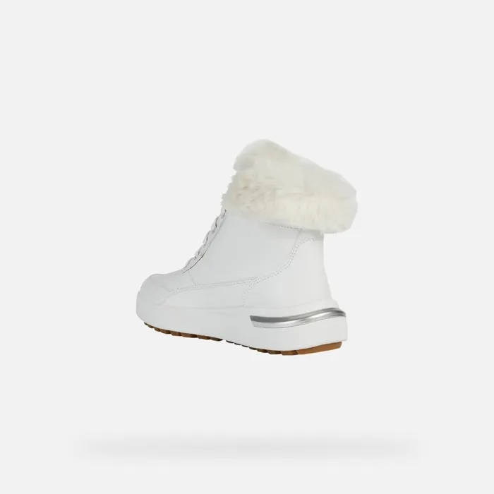 Woman Geox Ankle Boots DALYLA B ABX A Waterproof Boots White Woman Geox White