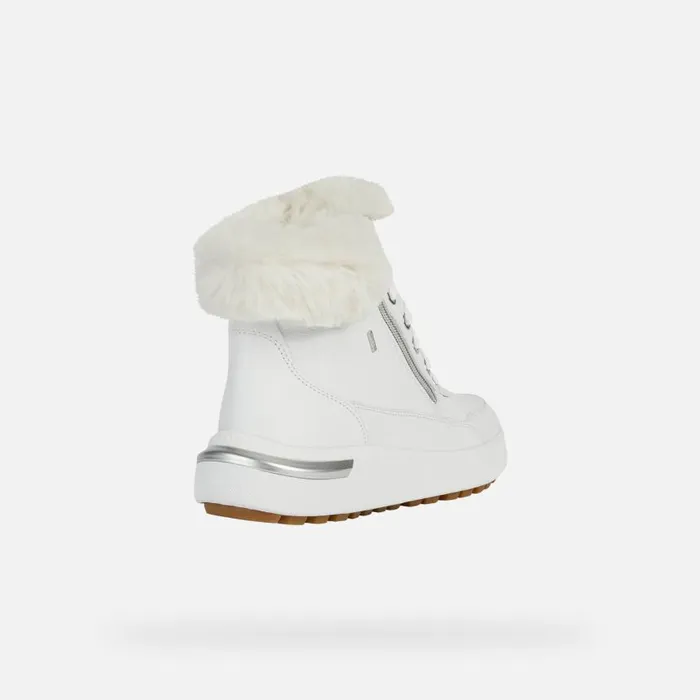 Woman Geox Ankle Boots DALYLA B ABX A Waterproof Boots White Woman Geox White