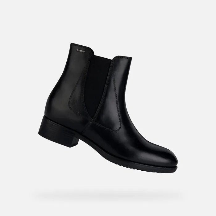 Woman Geox Ankle Boots FELICITY NP ABX C Chelsea Boots Black Woman Geox Black