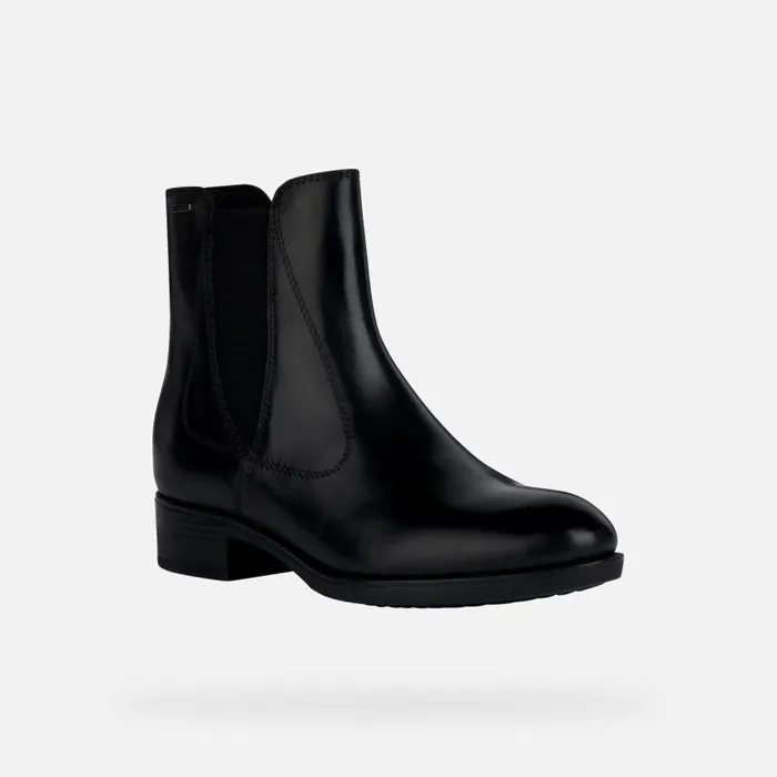 Woman Geox Ankle Boots FELICITY NP ABX C Chelsea Boots Black Woman Geox Black