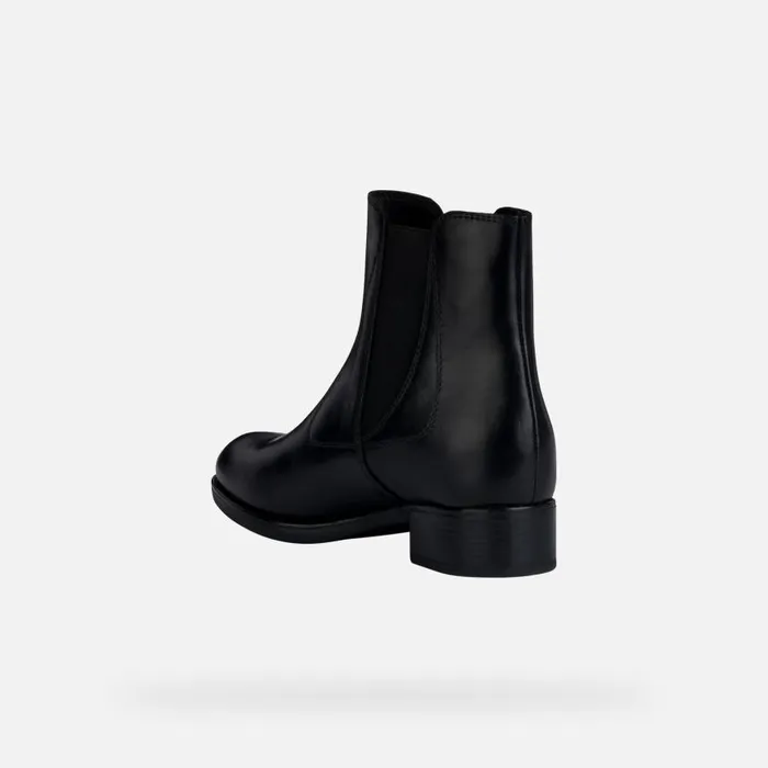 Woman Geox Ankle Boots FELICITY NP ABX C Chelsea Boots Black Woman Geox Black