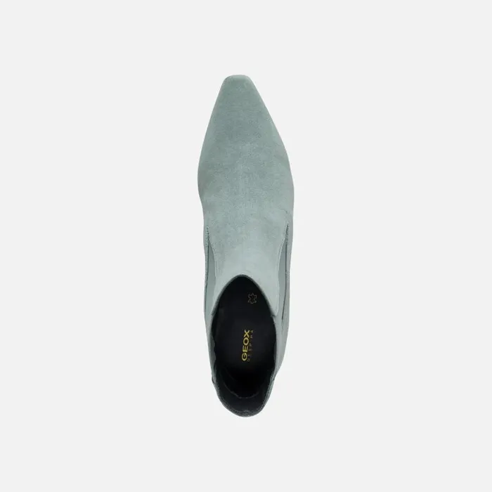 Woman Geox Ankle Boots GISELDA WOMAN Sage Medium Heel Ankle Boots Sage