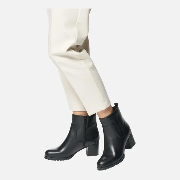 Woman Geox Ankle Boots NEW LISE ABX WOMAN Black Waterproof Ankle Boots Black