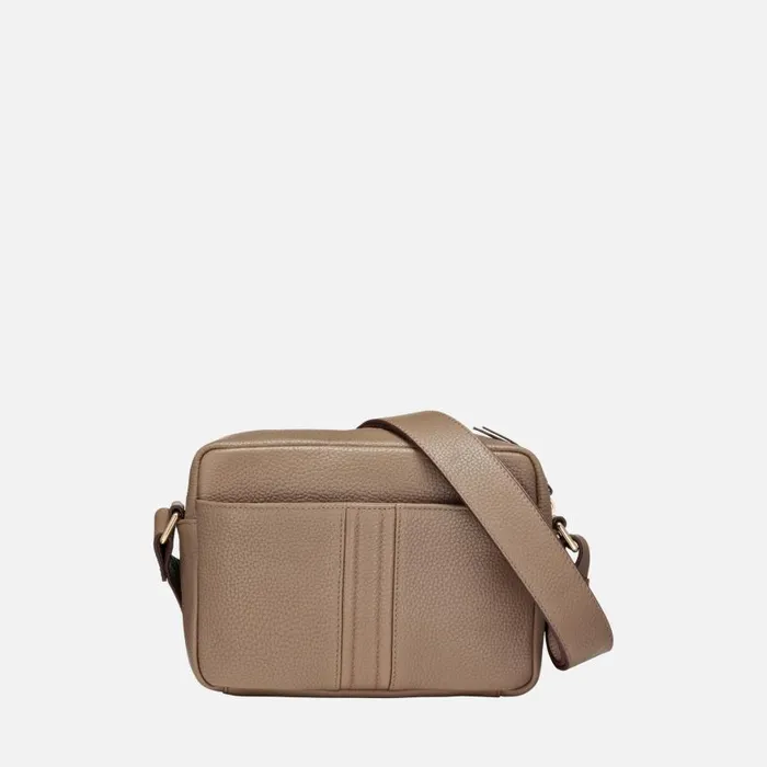 Woman Geox Bags BLANDINE WOMAN Taupe Crossbody Bag Taupe