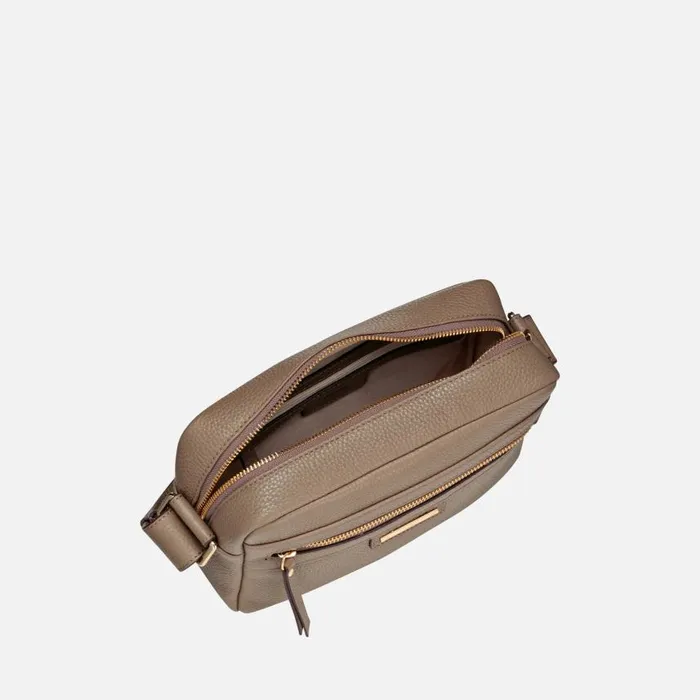 Woman Geox Bags BLANDINE WOMAN Taupe Crossbody Bag Taupe