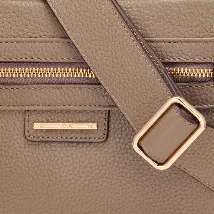 Woman Geox Bags BLANDINE WOMAN Taupe Crossbody Bag Taupe