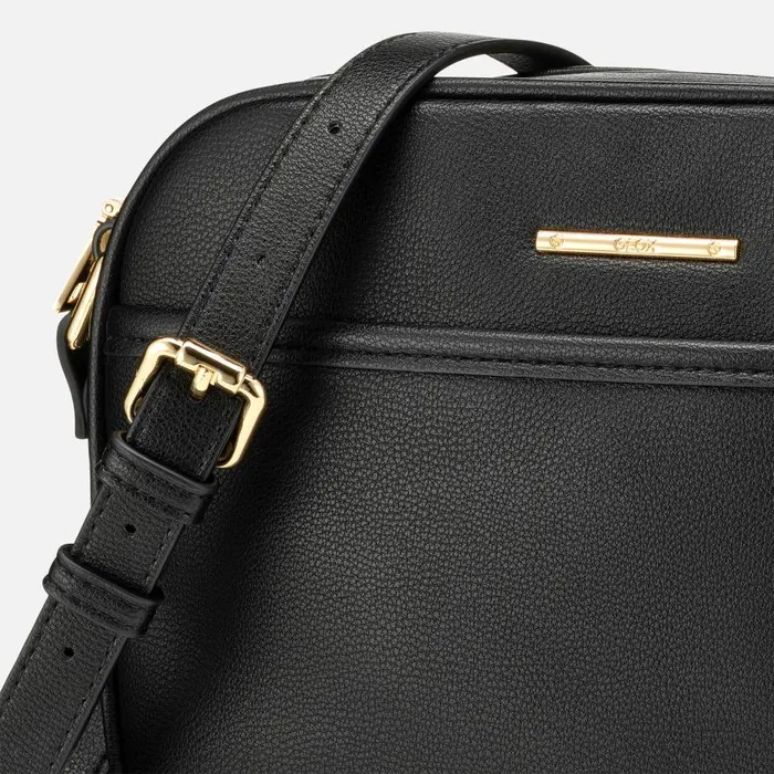 Woman Geox Bags CELESTYE WOMAN Black Crossbody Bag Black