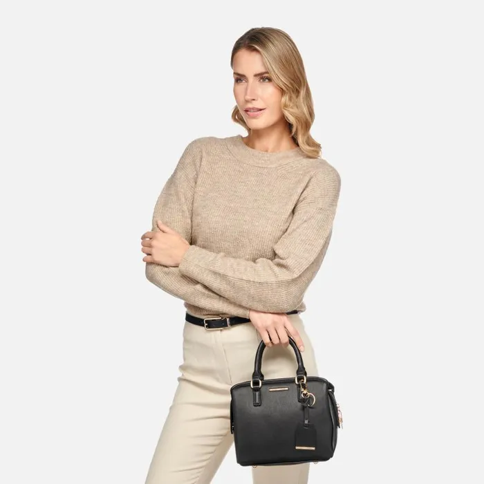 Woman Geox Bags ETHENI WOMAN Black Handbag Black