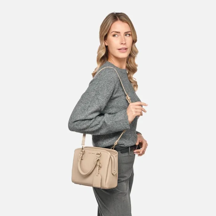 Woman Geox Bags ETHENI WOMAN Taupe Handbag Taupe