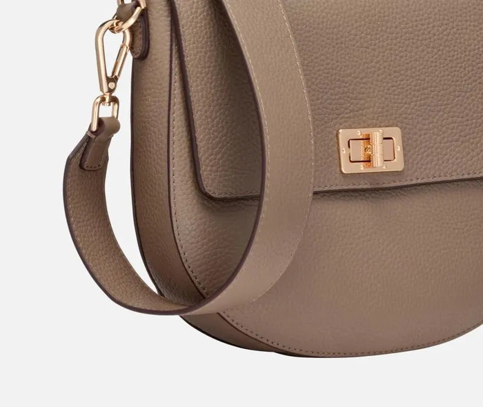 Woman Geox Bags FLAVIE WOMAN Taupe Crossbody Bag Taupe
