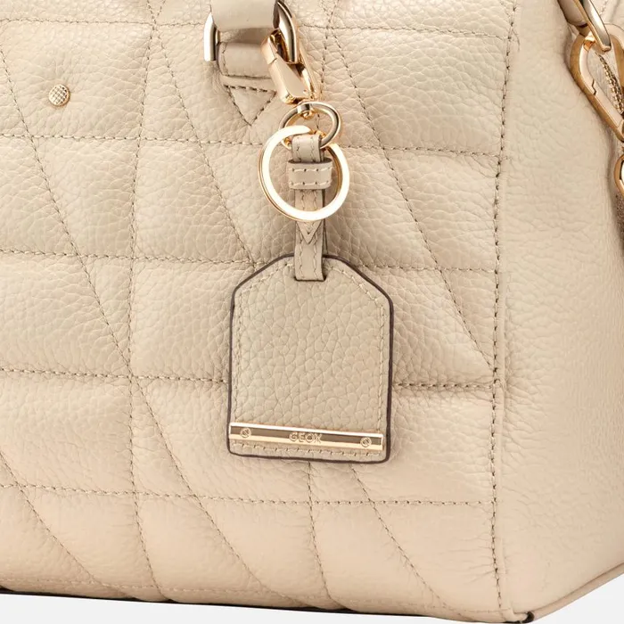 Woman Geox Bags SAFFIRIA WOMAN Off White Handbag Off White