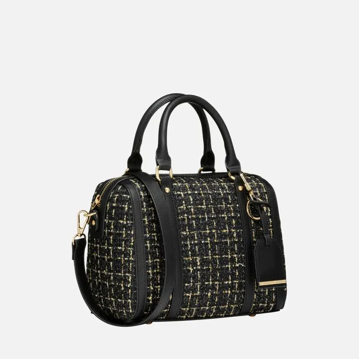 Woman Geox Bags ZENE S WOMAN BlackGold Handbag Blackgold