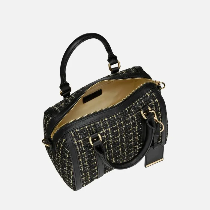 Woman Geox Bags ZENE S WOMAN BlackGold Handbag Blackgold