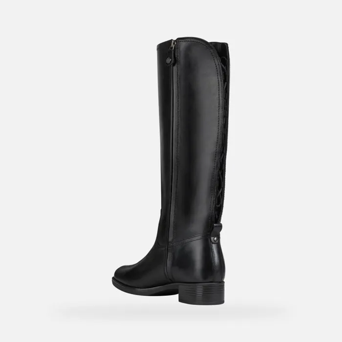 Woman Geox Boots FELICITY A High Boots Black Woman Geox Black