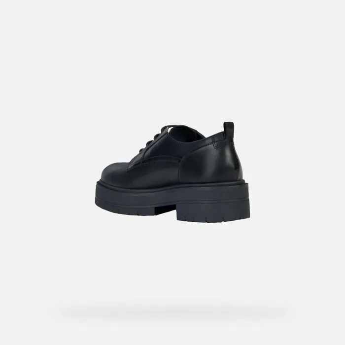 Woman Geox Lace Ups And Brogues SPHERICA EC7 H LaceUp Shoes Black Woman Geox Black