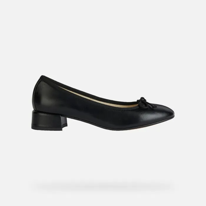 Woman Geox Pumps FLORETIA Women039s Black Low Heel Pumps Geox Black