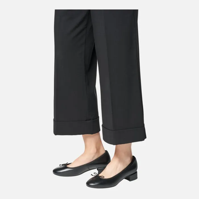 Woman Geox Pumps FLORETIA Women039s Black Low Heel Pumps Geox Black