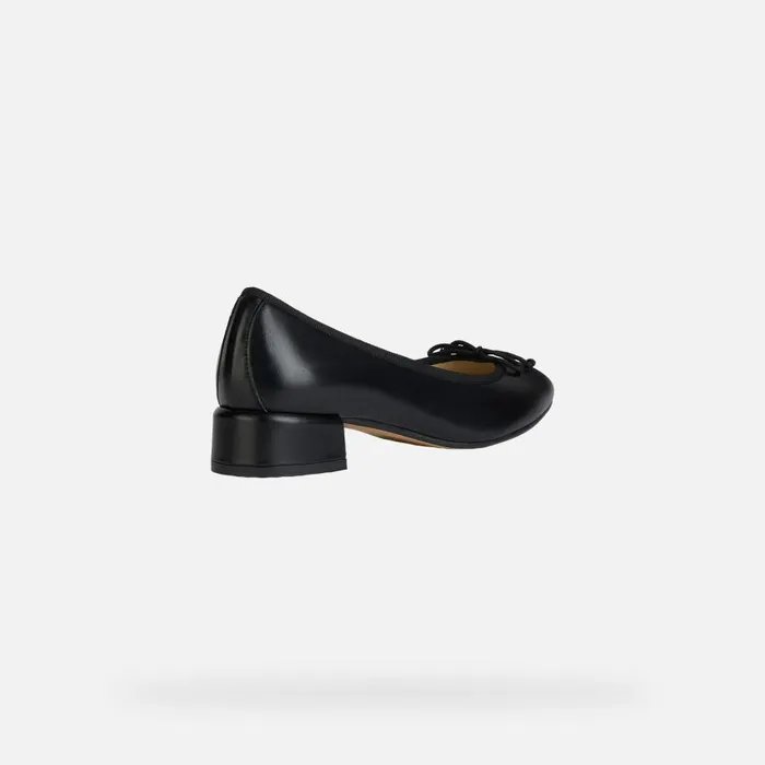 Woman Geox Pumps FLORETIA Women039s Black Low Heel Pumps Geox Black