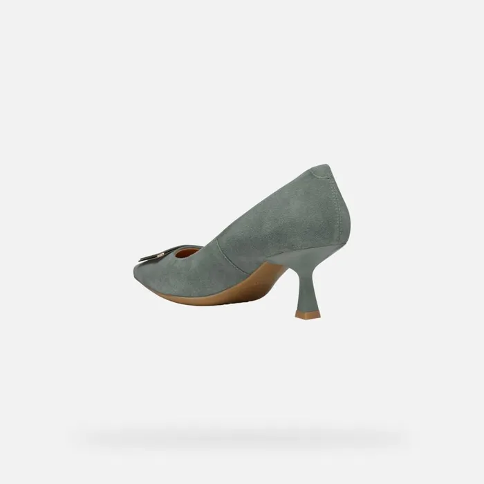 Woman Geox Pumps GISELDA R WOMAN Sage Medium Heel Pumps Sage