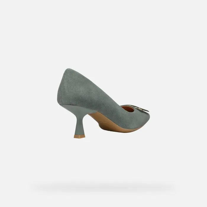 Woman Geox Pumps GISELDA R WOMAN Sage Medium Heel Pumps Sage