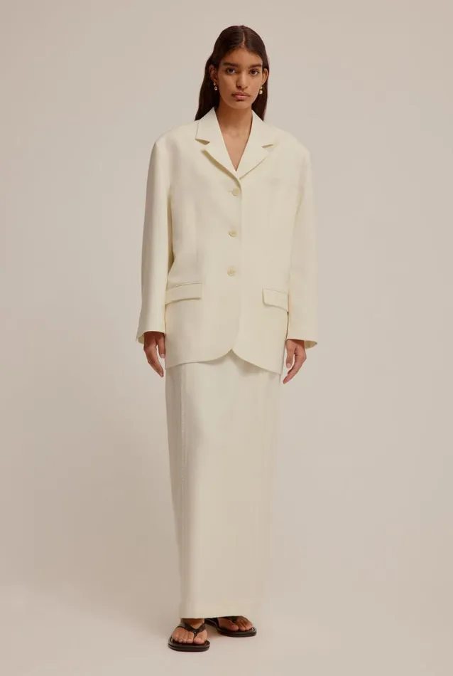 Woman Venroy Blazers and Jackets Oversized Tailored Wool Blazer
