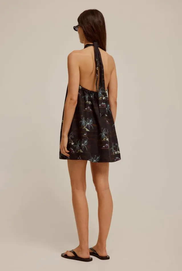Woman Venroy Dresses Gathered Halter Mini Dress