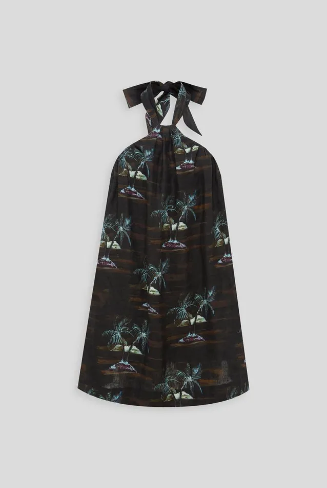 Woman Venroy Dresses Gathered Halter Mini Dress