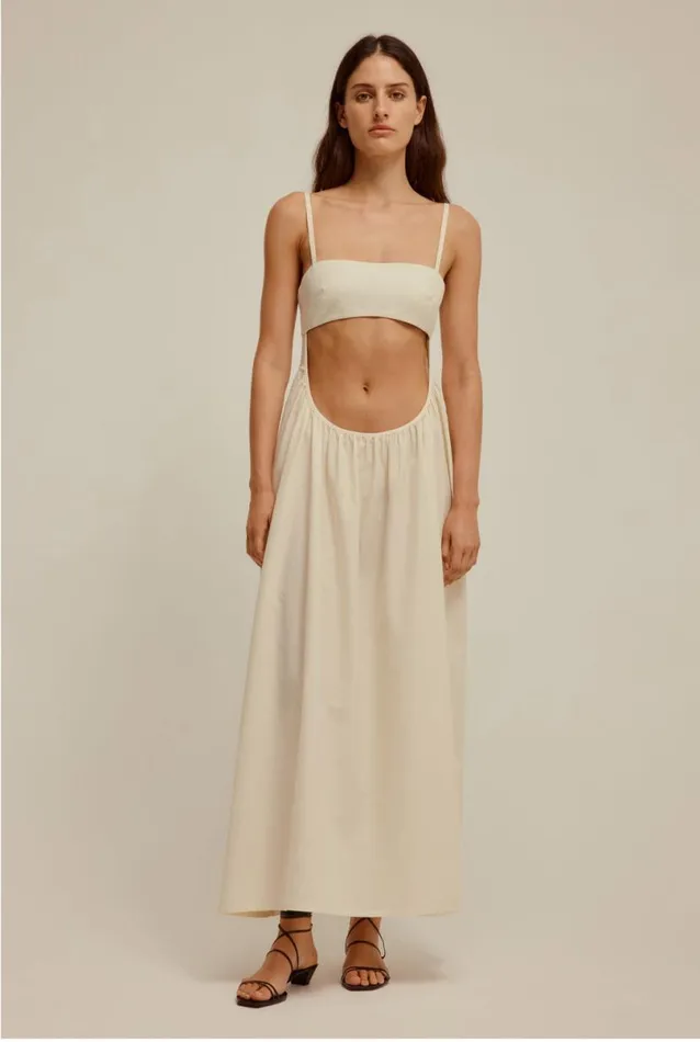 Woman Venroy Dresses Scoop Cut Out Maxi Dress