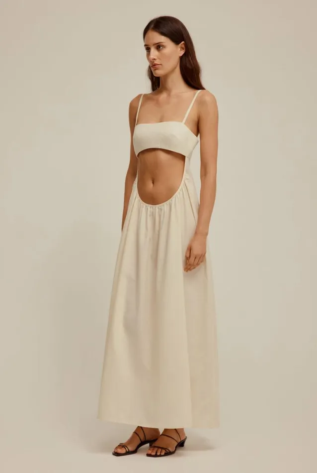 Woman Venroy Dresses Scoop Cut Out Maxi Dress