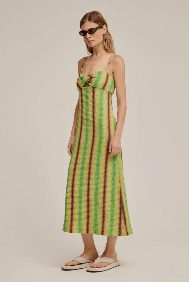 Woman Venroy Dresses Twist Bodice Midi Dress