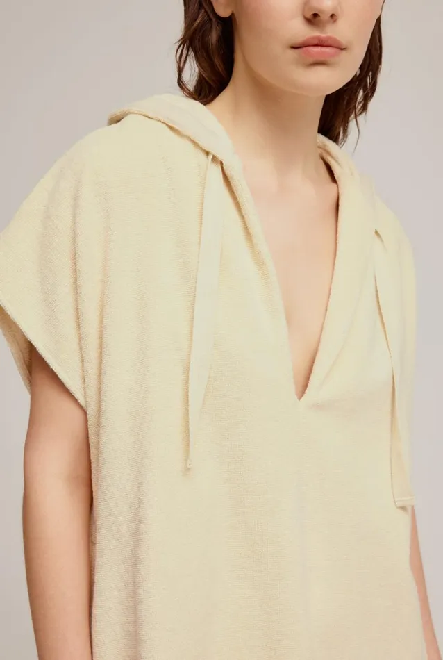 Woman Venroy Dresses Woven Terry Hooded Poncho